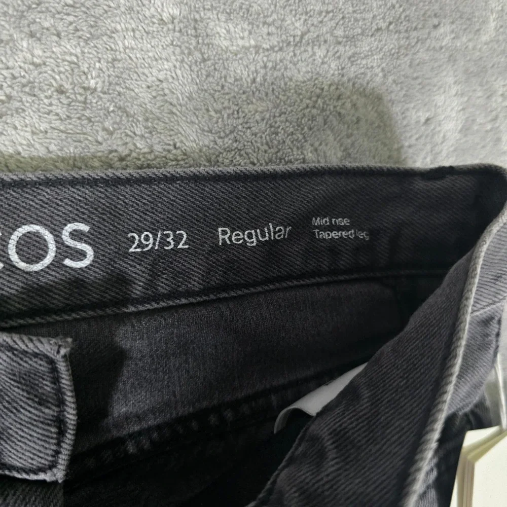 COS Gray Wash Jeans Regular Fit Tapered Leg Denim Pants‎ 29x32